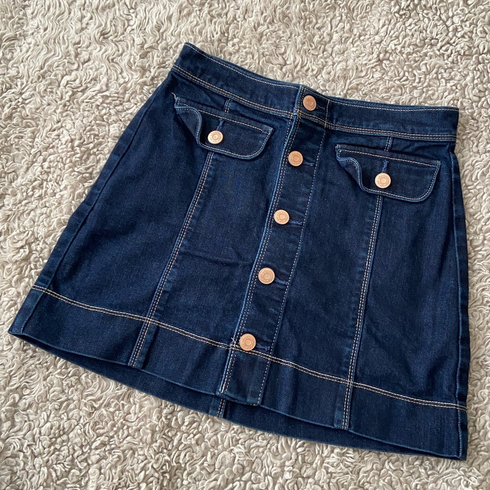 Abercrombie kids Button Denim Skirt